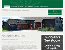 Tablet Screenshot of newhousefarmshop.co.uk